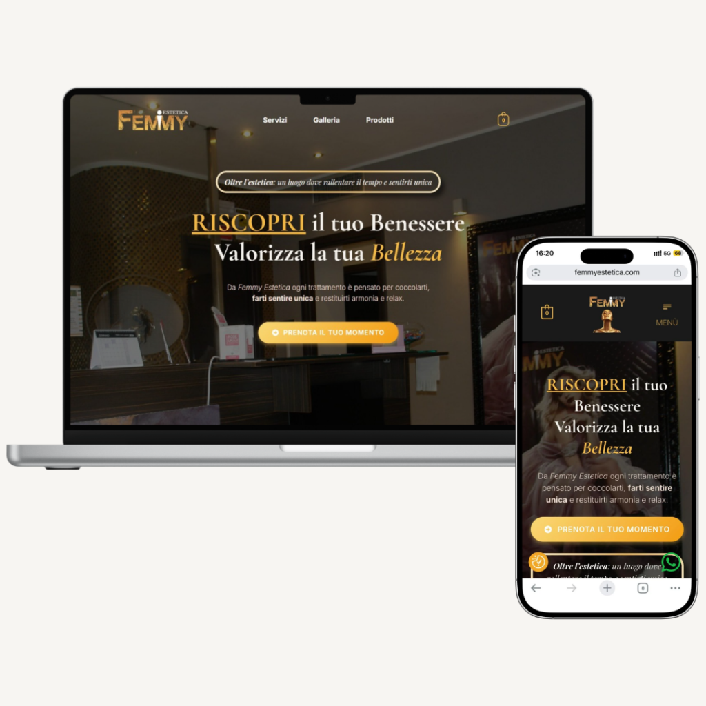 caso studio realizzazione sito web per centro estetico